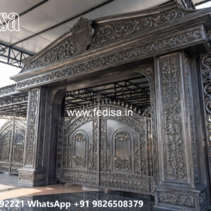 Iron Car Parking Shed Design with Premium Outdoor Roofing No-0571