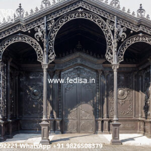 Stylish Iron Car Parking Shed Design with Elegant Roofing No-0574