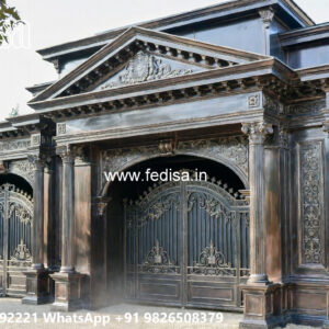 Elegant Iron Car Parking Shed Design with Stylish Finish
