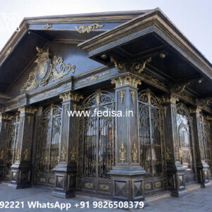 Elegant Classic Car Parking Shed Design for Villas