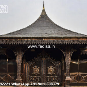 Classic Car Parking Shed Design with Decorative Pillars