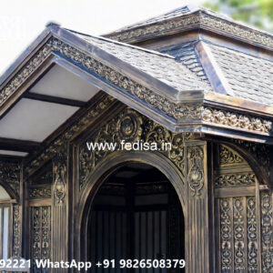Classic Car Parking Shed Design with Wooden Roof Structure No-0618