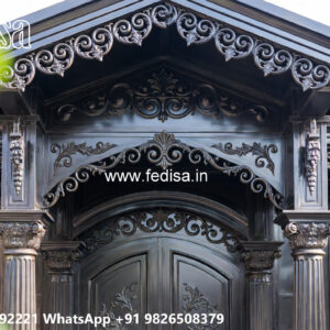 Classic Car Parking Shed Design with Elegant Support Columns No-0635