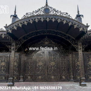 Premium Classic Car Parking Shed Design for Elegant Villas No-0671