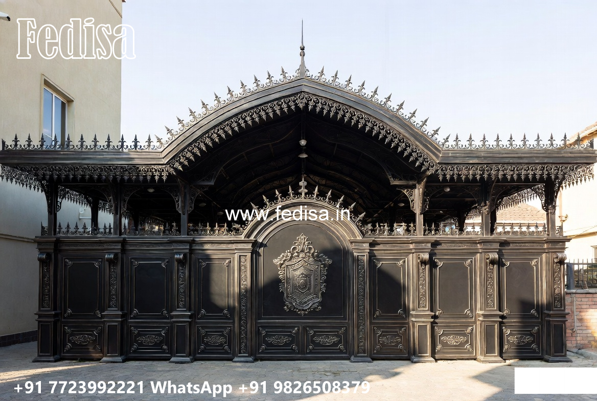 Modern Steel Car Parking Shed Design for Villas