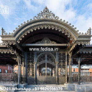 Stylish Car Parking Shed Design for Residential Villas No-0826