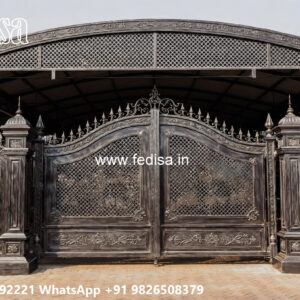 Modern Car Parking Shed Design with Elegant Structural Lines No-0924