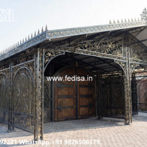 Luxury Car Parking Shed Design with Elegant Exterior Style No-0933