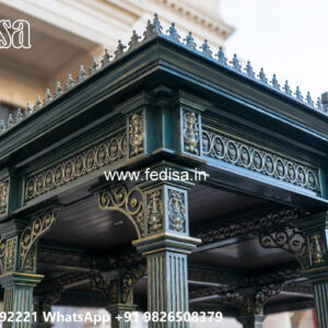 Elegant Car Parking Shed Design with Stylish Metal Structure No-0986