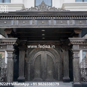 Modern Car Parking Shed Design with Decorative Roof Panels No-0988