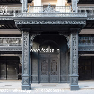 Stylish Car Parking Shed Design with Decorative Exterior Style No-0995