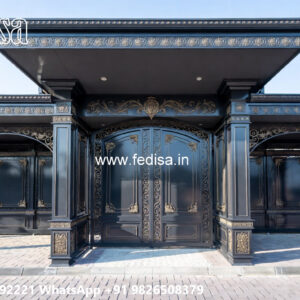 Modern Car Parking Shed Design with Decorative Support Columns No-1004