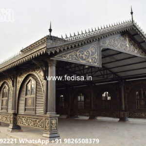 Stylish Car Parking Shed Design with Beautiful Exterior Finish No-1025