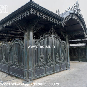 Modern Car Parking Shed Design with Premium Roof Detailing No-1073