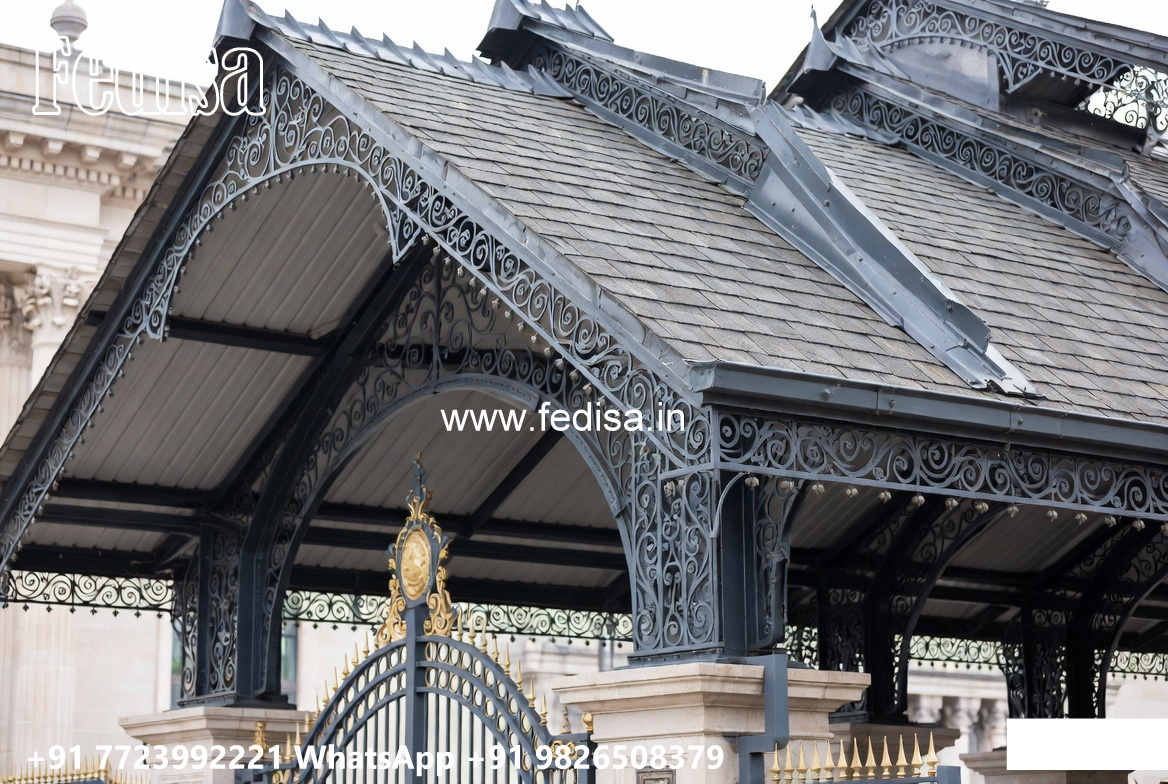 Luxury Car Parking Shed Design for Modern Villas No-1081