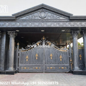 Luxury Car Parking Shed Design with Modern Pillars No-1125
