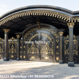 Luxury Car Parking Shed Design with Elegant Ceiling No-1127