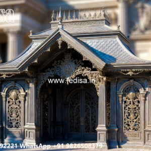 Luxury Car Parking Shed Design with Decorative Elements No-1129