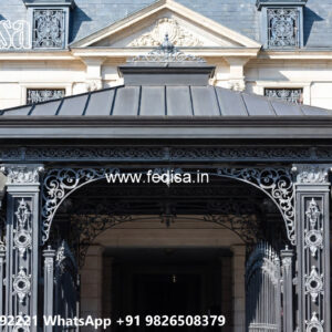 Elegant Luxury Car Parking Shed Design with Wooden Roofing No-1166