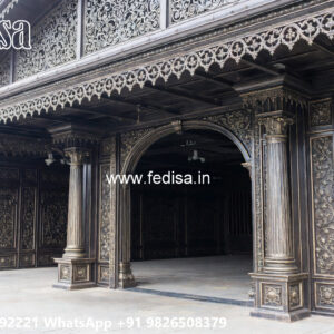 Luxury Car Parking Shed Design with Attractive Outdoor Features No-1194
