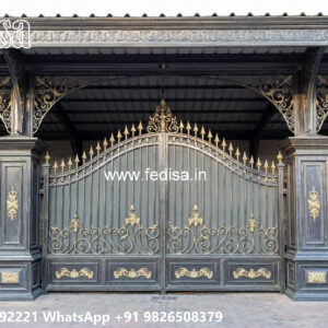 Luxury Car Parking Shed Design with Decorative Architectural Style No-1202
