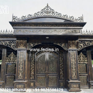 Luxury Car Parking Shed Design with Stylish Steel Framework No-1211