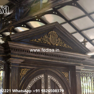 Luxury Car Parking Shed Design with Contemporary Front Elevation No-1215