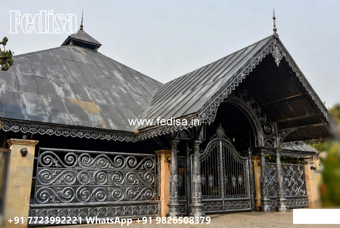 Luxury Car Parking Shed Design with Elegant Outdoor Roofing No-1240