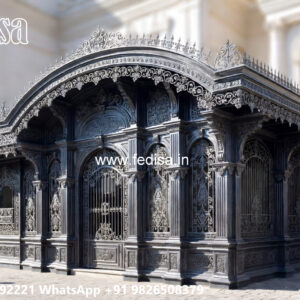 Luxury Car Parking Shed Design with Premium Decorative Elements No-1276