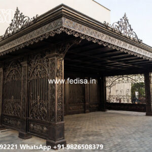 Iron Car Parking Shed Design with Modern Roofing No-1288