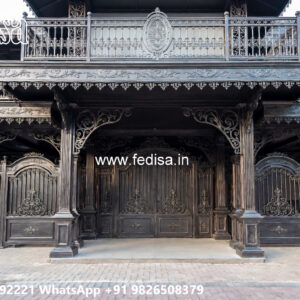 Modern Iron Car Parking Shed Design for Spacious Homes No-1352