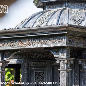 Classic Car Parking Shed Design with Decorative Front Elevation No-1409