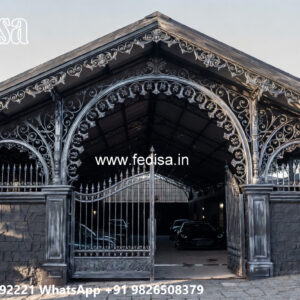 Classic Car Parking Shed Design with Decorative Roof Panels No-1417