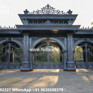 Classic Car Parking Shed Design with Decorative Structural Details No-1447