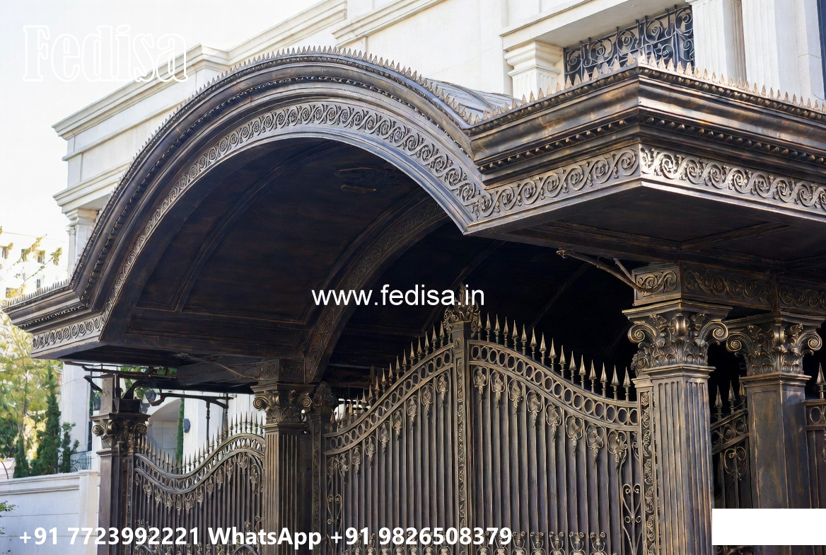 Royal Classic Car Parking Shed Design with Stylish Roof Patterns No-1476