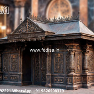 Beautiful Classic Car Parking Shed Design with Stylish Columns No-1484