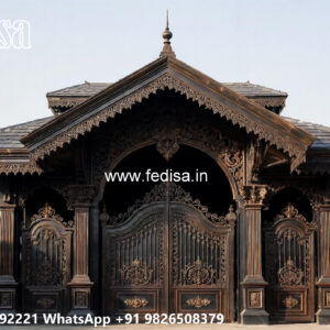 Classic Car Parking Shed Design with Decorative Architectural Style No-1492