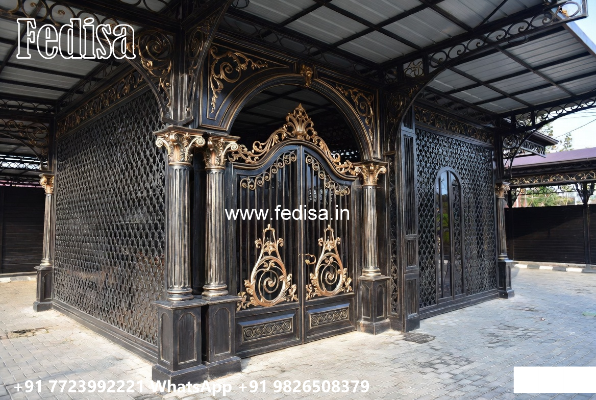 Stylish Classic Car Parking Shed Design with Beautiful Exterior Appeal No-1549