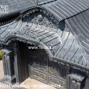 Luxury Car Parking Shed Design with Unique Roof Style No-1609