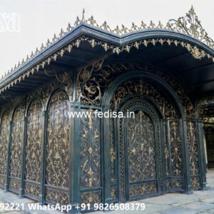 Modern Car Parking Shed Design with Elegant Structural Lines No-1704