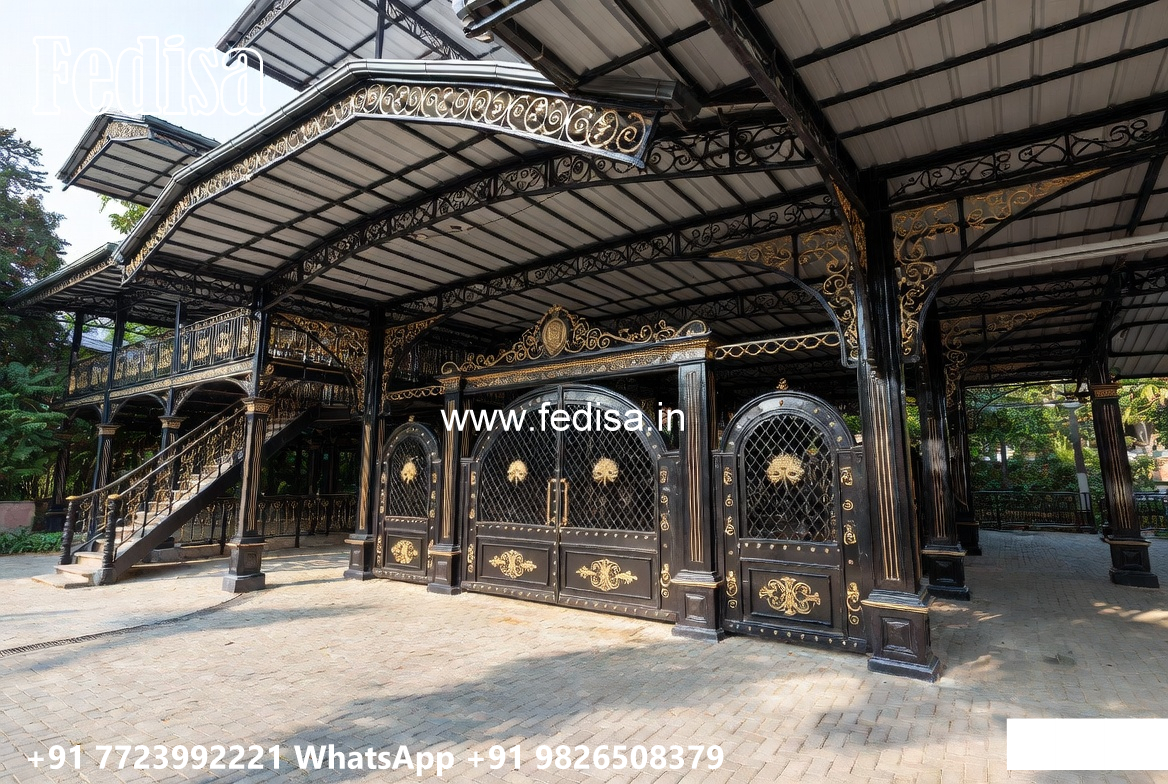 Elegant Car Parking Shed Design with Premium Outdoor Look No-1752