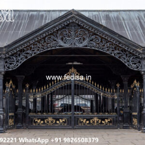 Stylish Car Parking Shed Design with Luxury Front Elevation No-1814