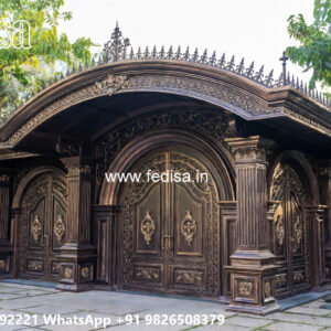 Elegant Car Parking Shed Design with Modern Architectural Roofing No-1834