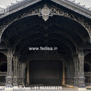 Modern Car Parking Shed Design with Decorative Structural Beauty No-1847