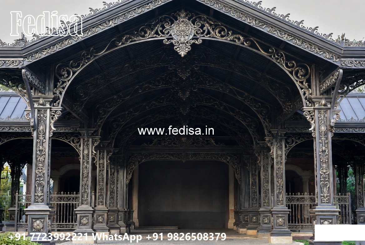 Modern Car Parking Shed Design with Decorative Structural Beauty No-1847