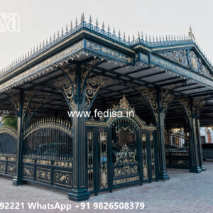 Luxury Car Parking Shed Design with Attractive Exterior Layout No-1947
