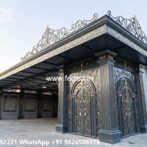 Luxury Car Parking Shed Design with Elegant Covered Parking No-1971
