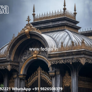 Luxury Car Parking Shed Design with Stylish Open Parking Layout No-1973
