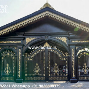 Luxury Car Parking Shed Design with Stylish Steel Framework No-1991