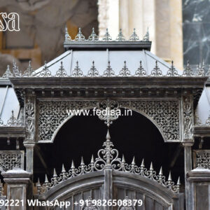 Iron Car Parking Shed Design with Modern Roofing No-2068